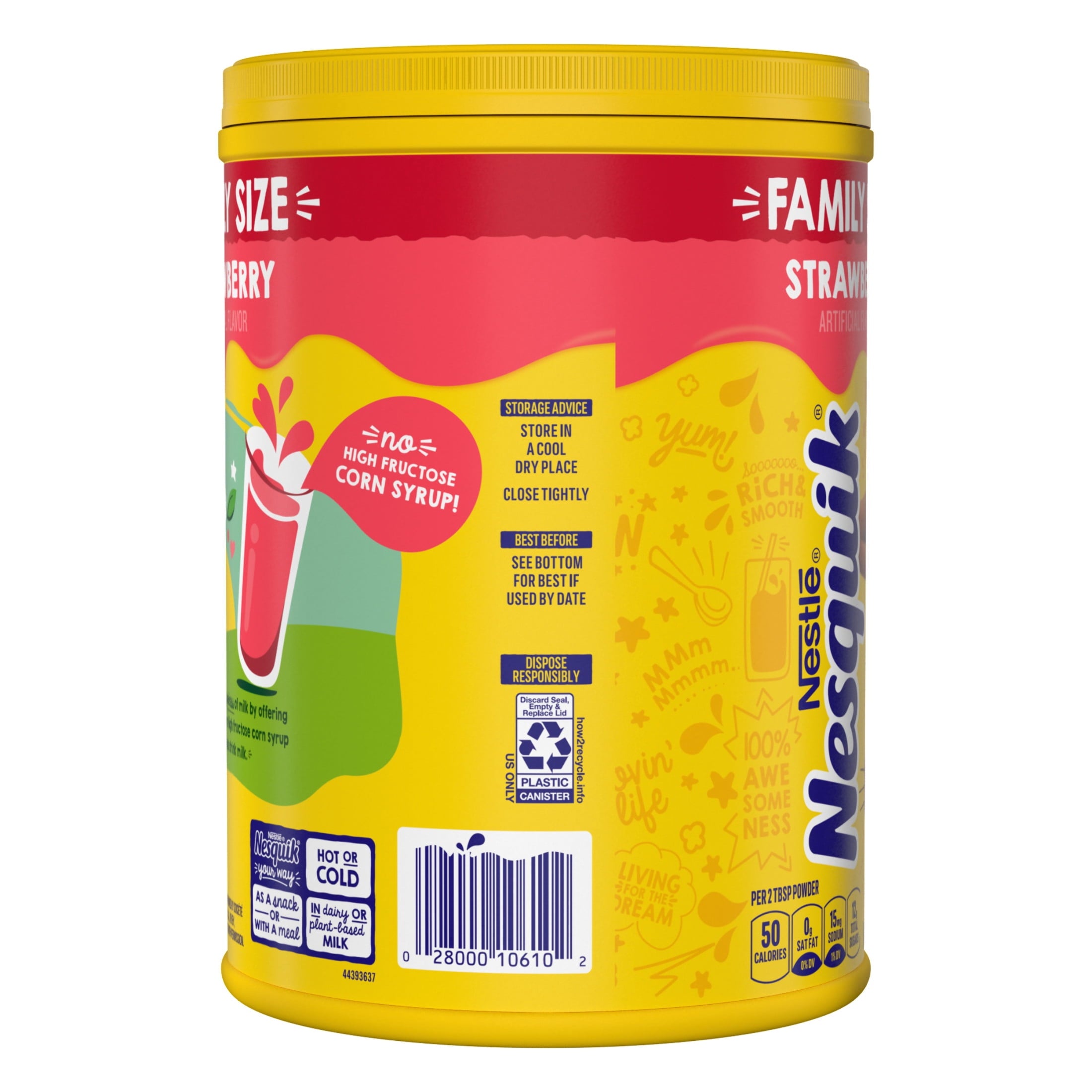 Nestle Nesquik Strawberry Flavor Powder Drink Mix, 35.5 oz — coffee and drinks product, view 10