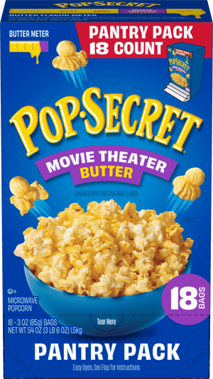 Pop Secret Microwave Popcorn, Movie Theater Butter Flavor, 3 oz Sharing Bags, 18 Ct — grocery product, view 10