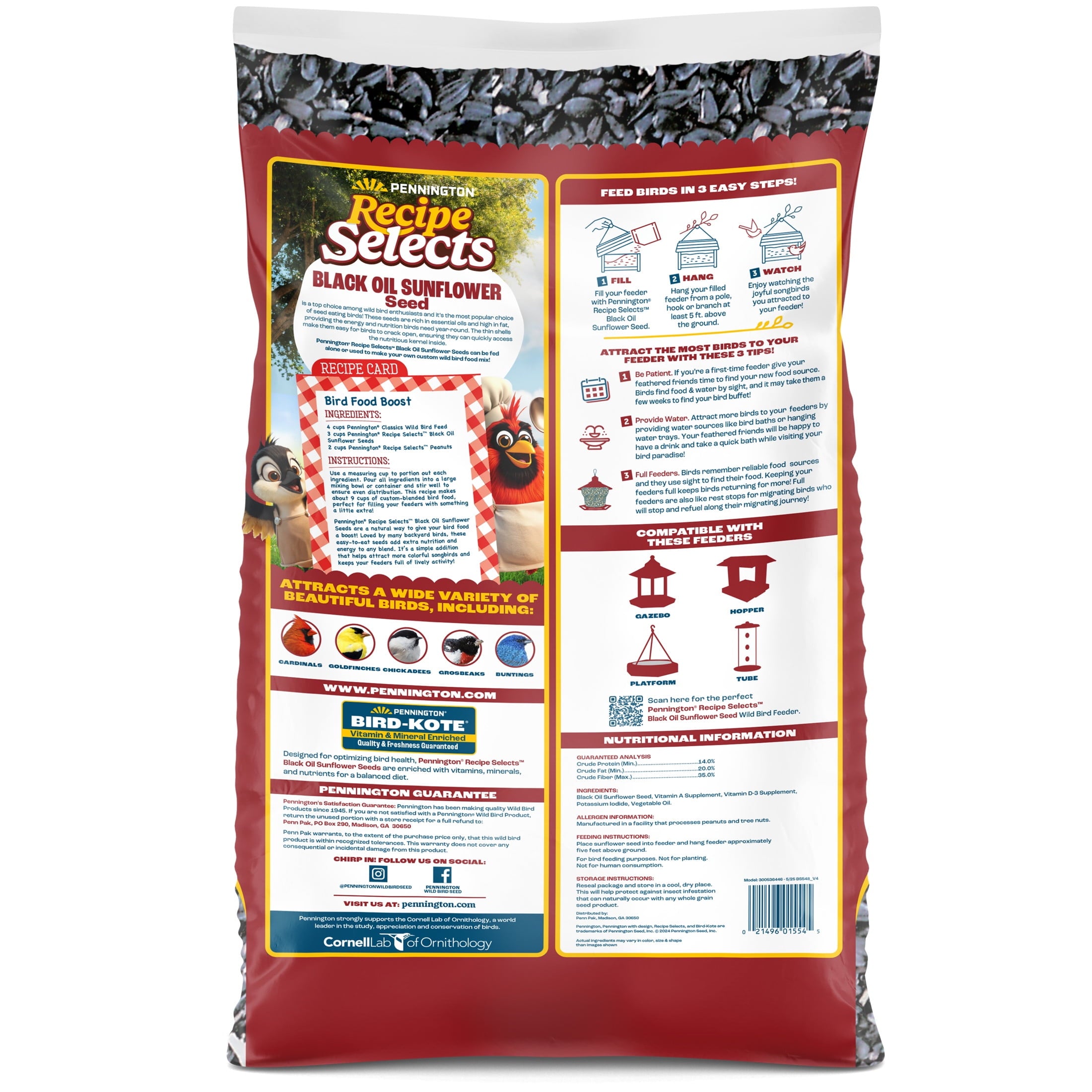 Pennington Select Black Oil Sunflower Seed Wild Bird Dry Feed, 10 lb. New Bag — home and garden product, view 17