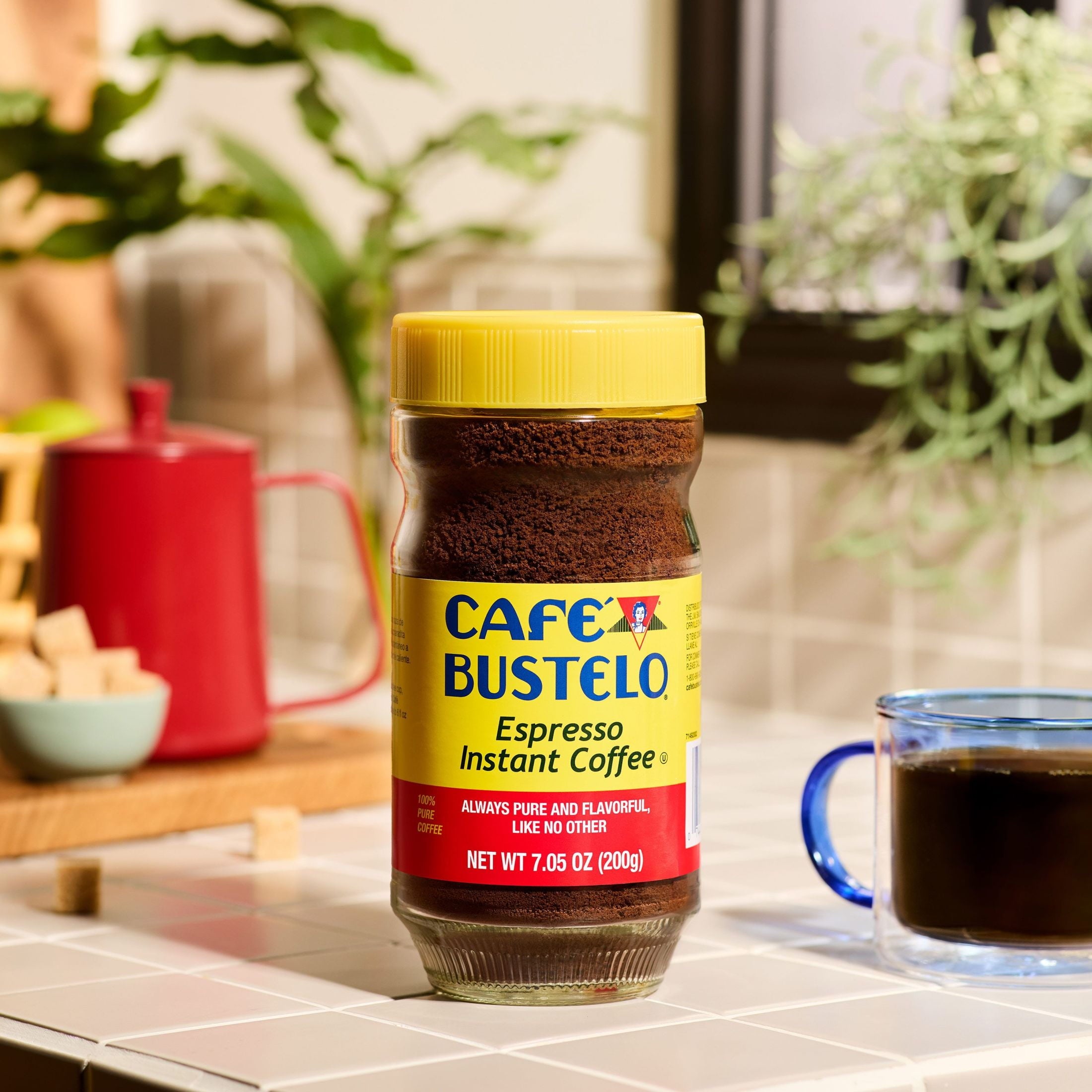 Cafe Bustelo, Espresso Style, Dark Roast Instant Coffee, 7.05 oz Jar — coffee and drinks product, view 6