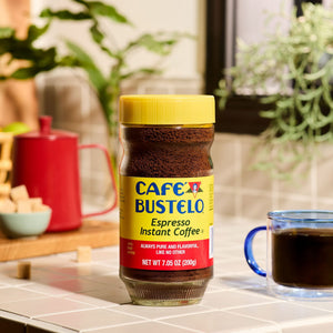 Cafe Bustelo, Espresso Style, Dark Roast Instant Coffee, 7.05 oz Jar — coffee and drinks product, view 6