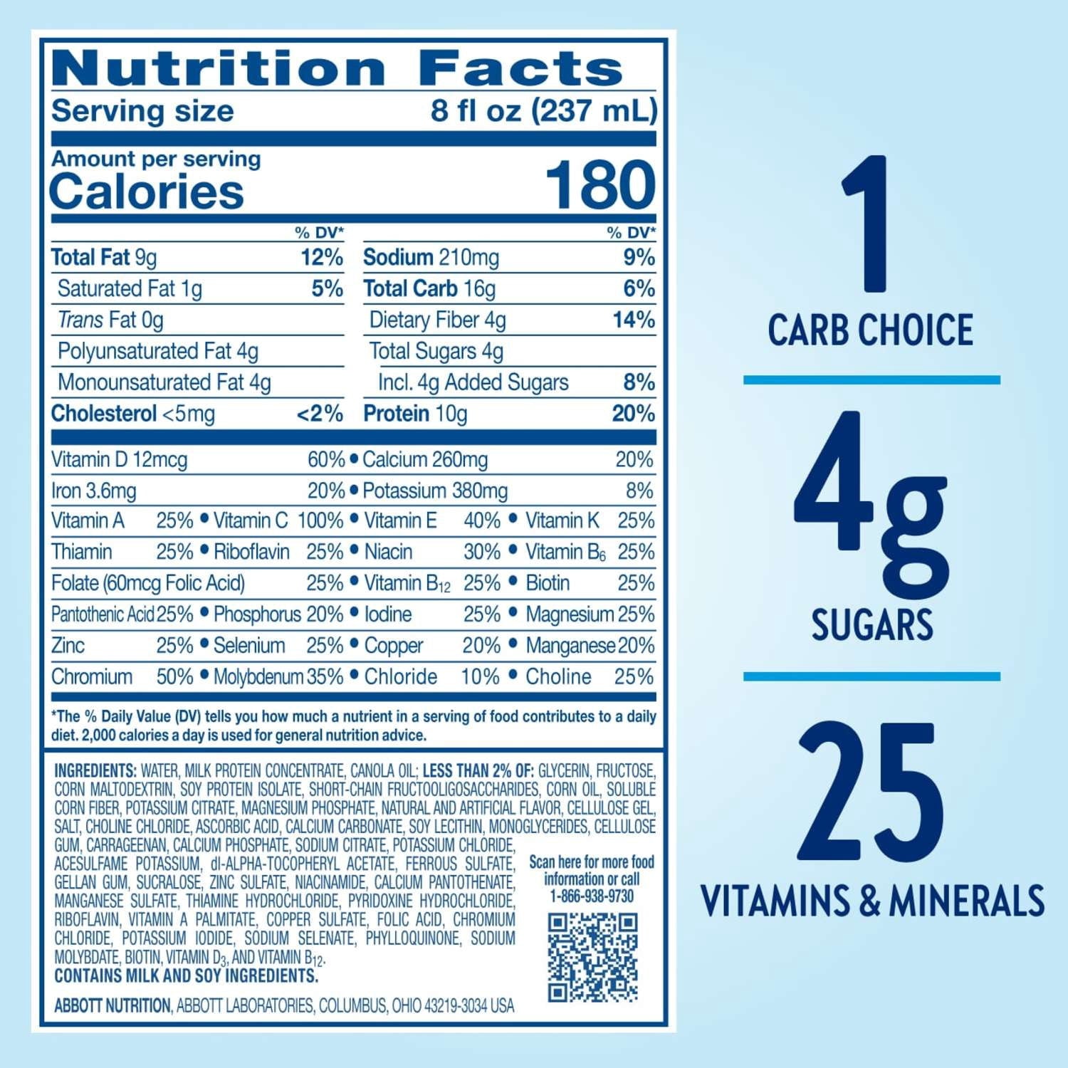 Glucerna Original Diabetic Protein Shake, Homemade Vanilla, 8 fl oz Bottle, 16 Count — sports nutrition product, view 6