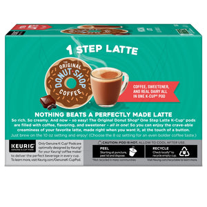 The Original Donut Shop, One Step Mocha Latte Flavored K-Cup Coffee Pods, 10 Count — coffee and drinks product, view 17