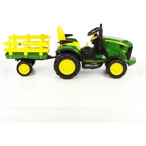 12 V Peg Perego John Deere Ground Force Extra-Large 12 Volt Ride-On Tractor with Trailer & FM Radio - image 6 of 6