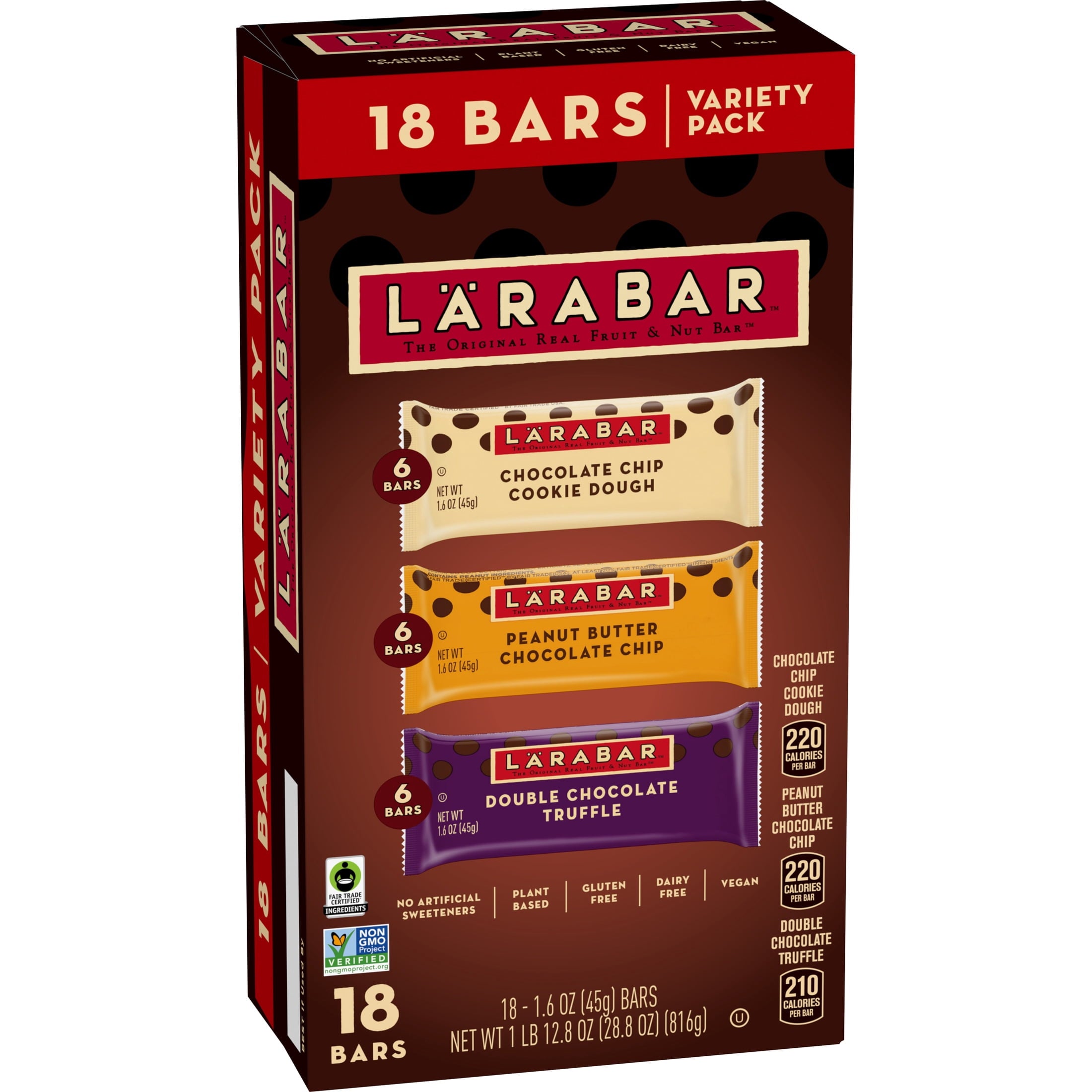Larabar Fruit and Nut Bars Variety Pack, Gluten Free and Vegan, 28.8 oz, 18 Count — grocery product, view 7