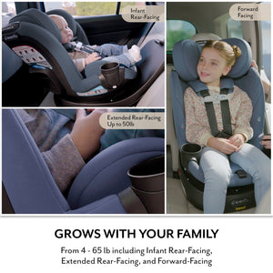 Evenflo Revolve360 Slim 2-in-1 Rotating Car Seat with Green & Gentle Fabric (Quartz) - image 2 of 6