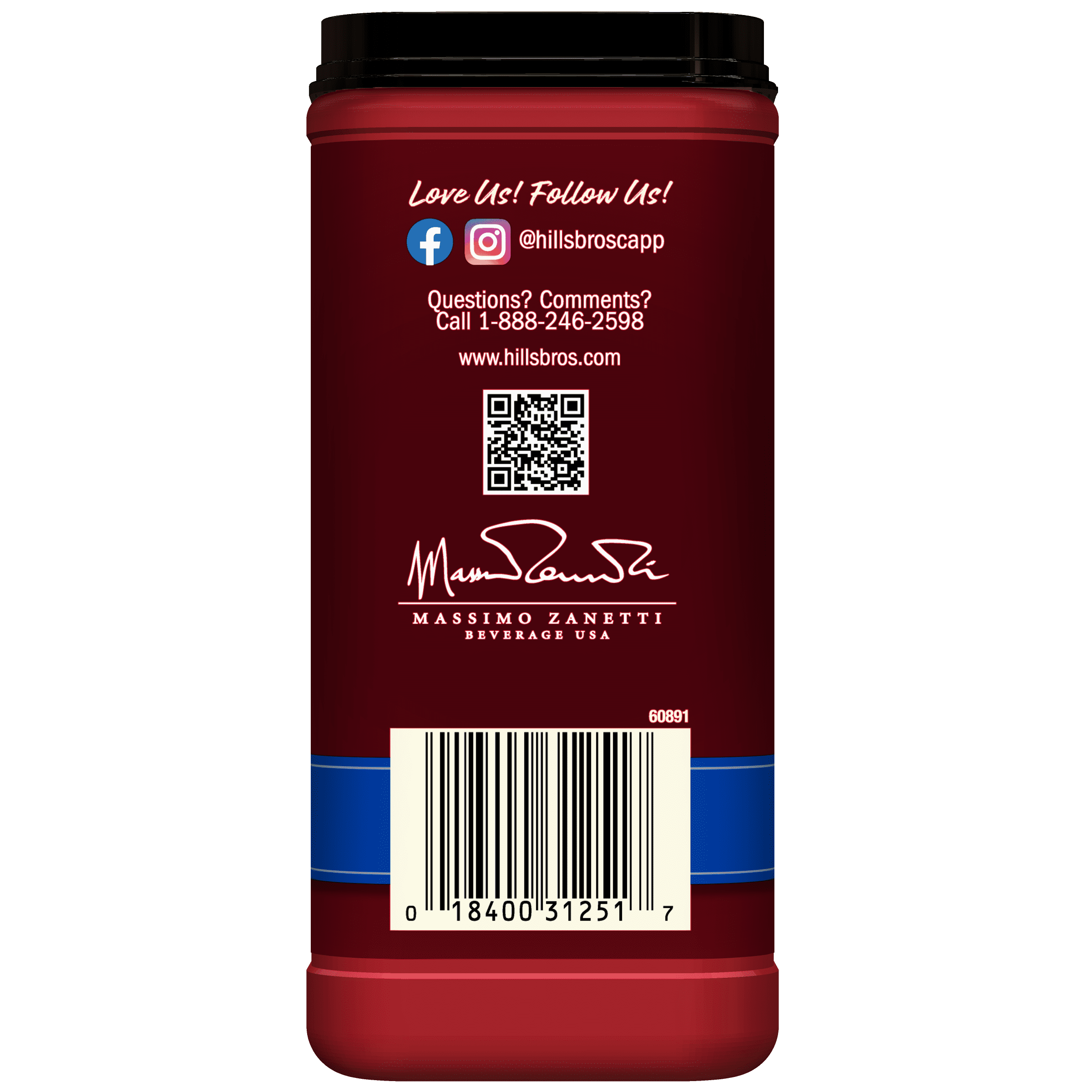 Hills Bros. French Vanilla Cappuccino Instant Coffee Mix, 16 Ounce Canister — coffee and drinks product, view 7