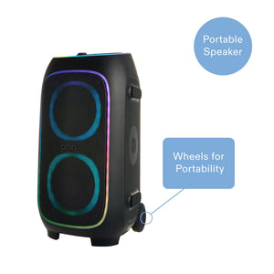 onn XL Wireless Party Speaker with Multicolor LED Lighting - image 5 of 6