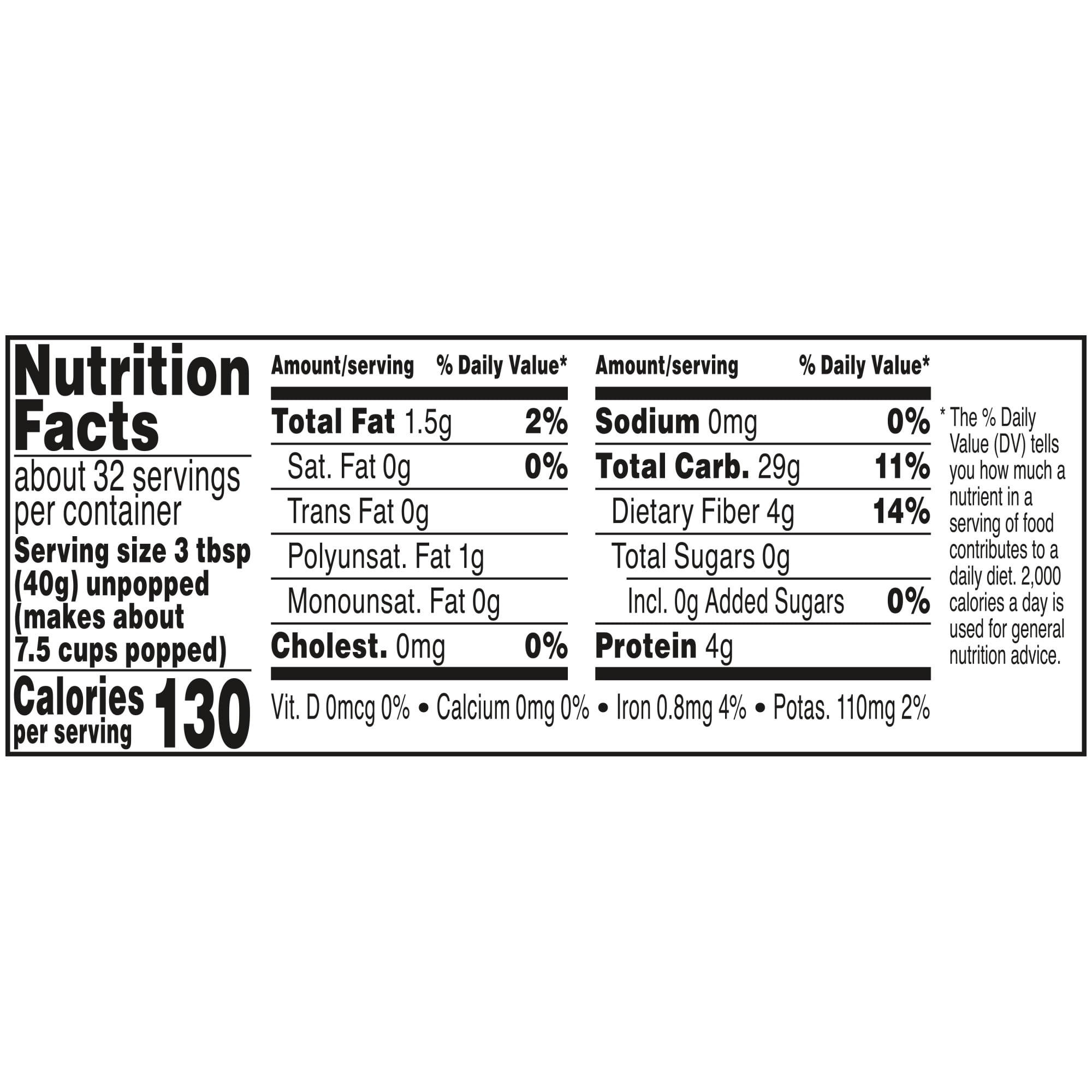 Orville Redenbacher's Popcorn Kernels, Yellow Corn, 45 oz. — grocery product, view 7