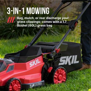 SKIL PWR CORE 40V Brushless 20-Inch Push Mower Kit with Smart Caddy - image 5 of 6