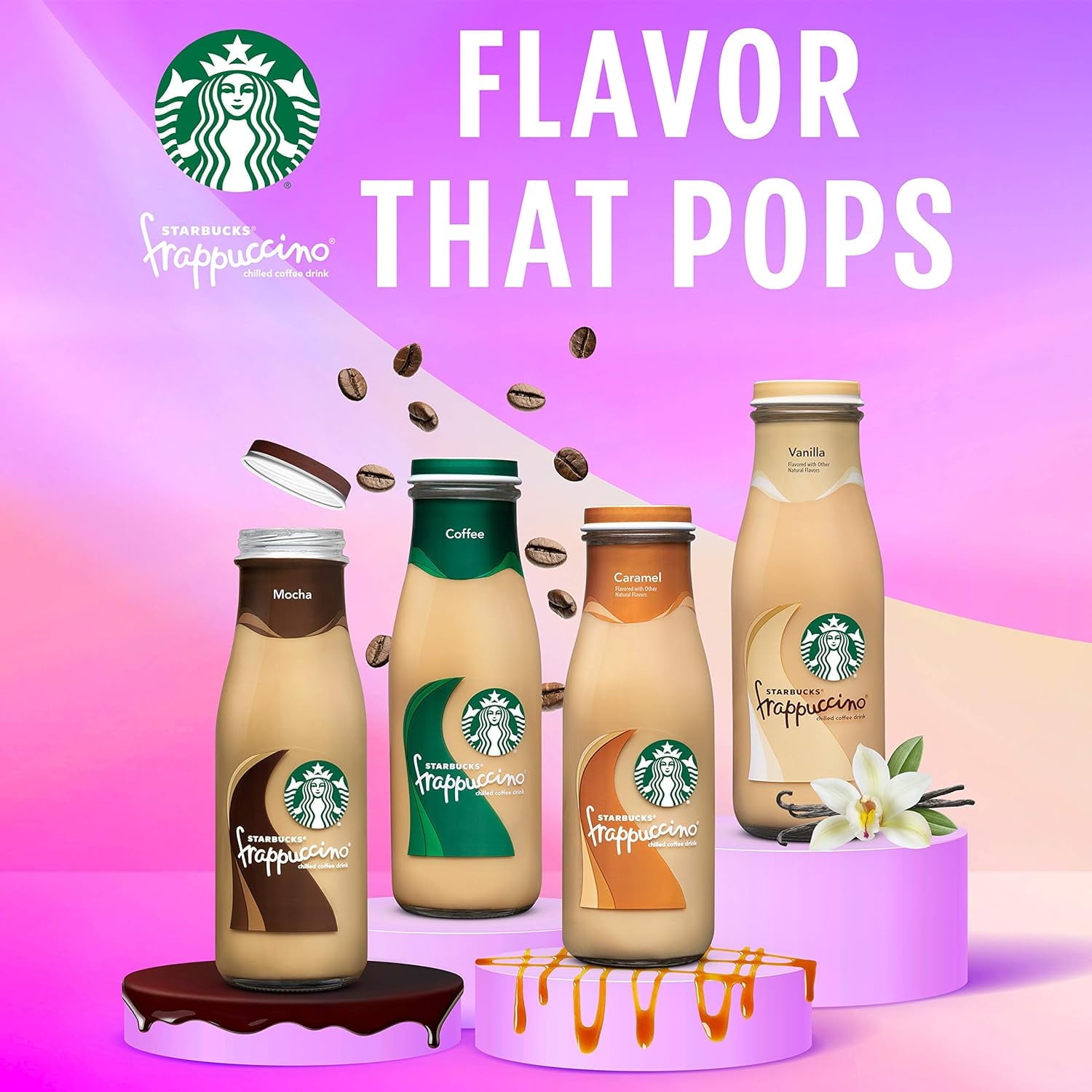 Starbucks Frappuccino Chilled Coffee Drink, 9.5 oz bottles, 4 Count — coffee and drinks product, view 6