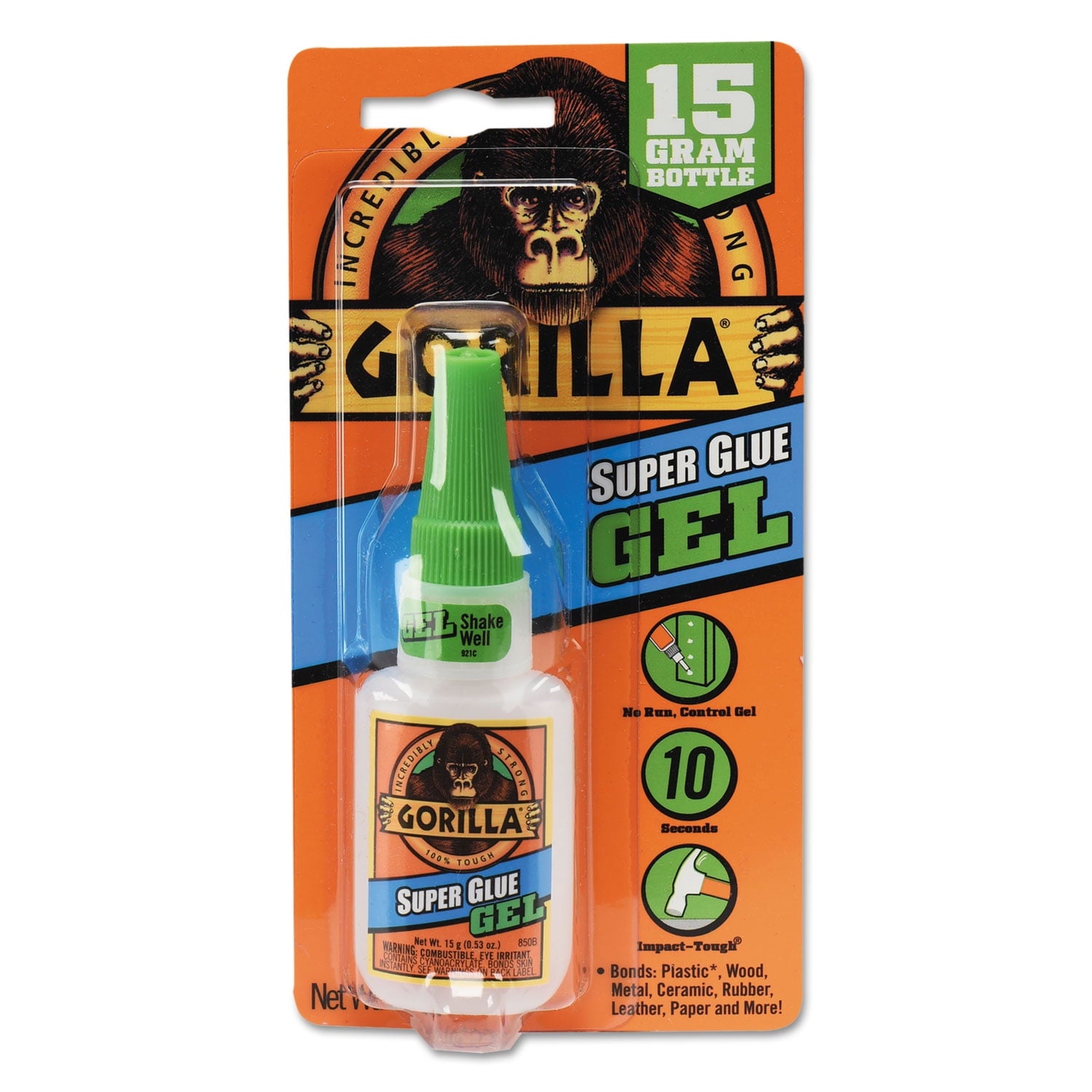 Gorilla Glue Super Glue Gel (15g) Clear Color, Pack of 1 — home and garden product, view 10
