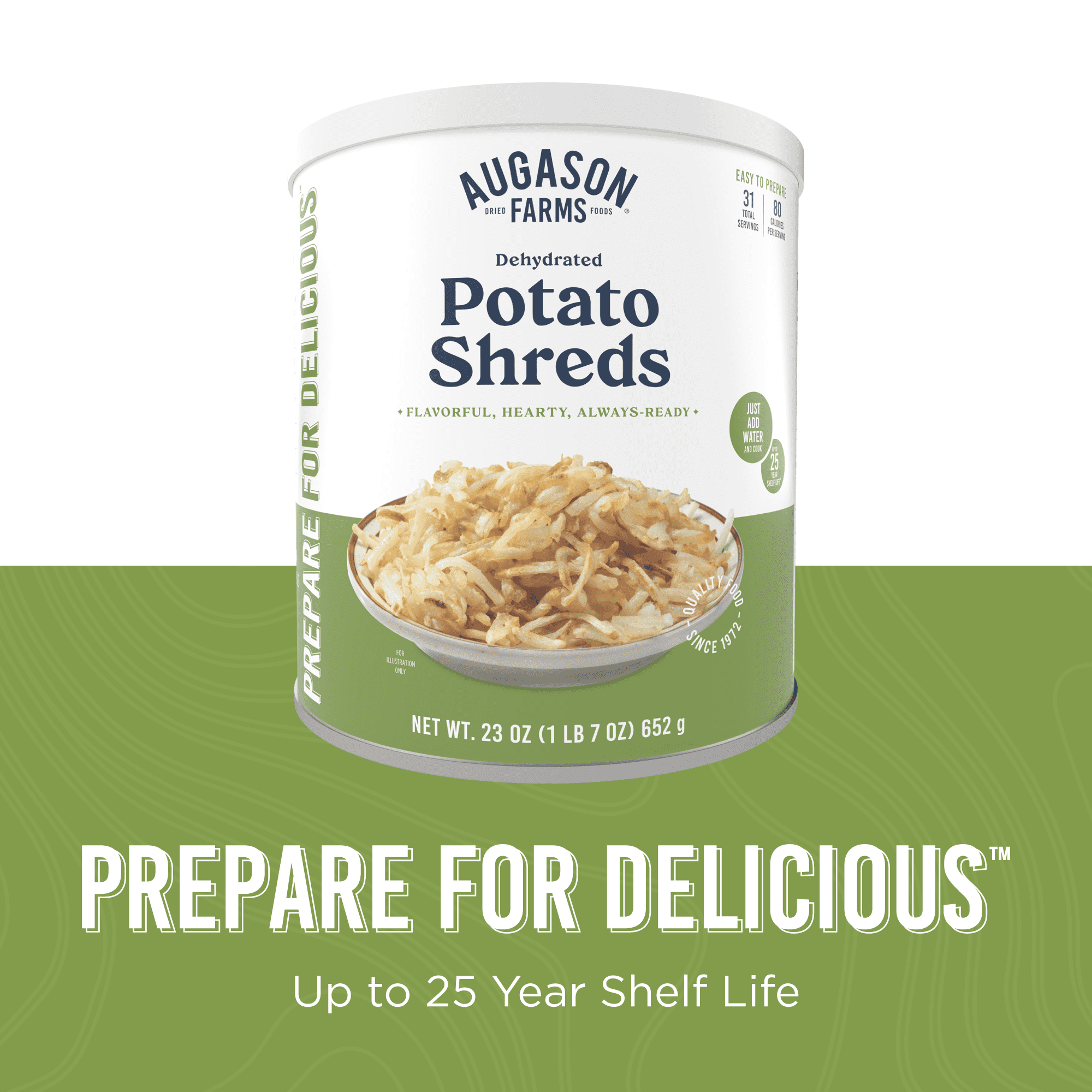 Augason Farms Dehydrated Potato Shreds Can, 31 Servings — grocery product, view 8