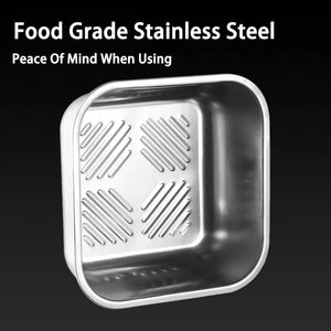 2/4/6/8/10 PCS Extra-Large Stainless Steel Food Storage Containers With Blue Lids - image 5 of 6