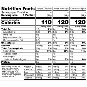 Quaker Instant Oatmeal, Lower Sugar Variety Pack, 1.16 oz, 20 Packets — grocery product, view 9