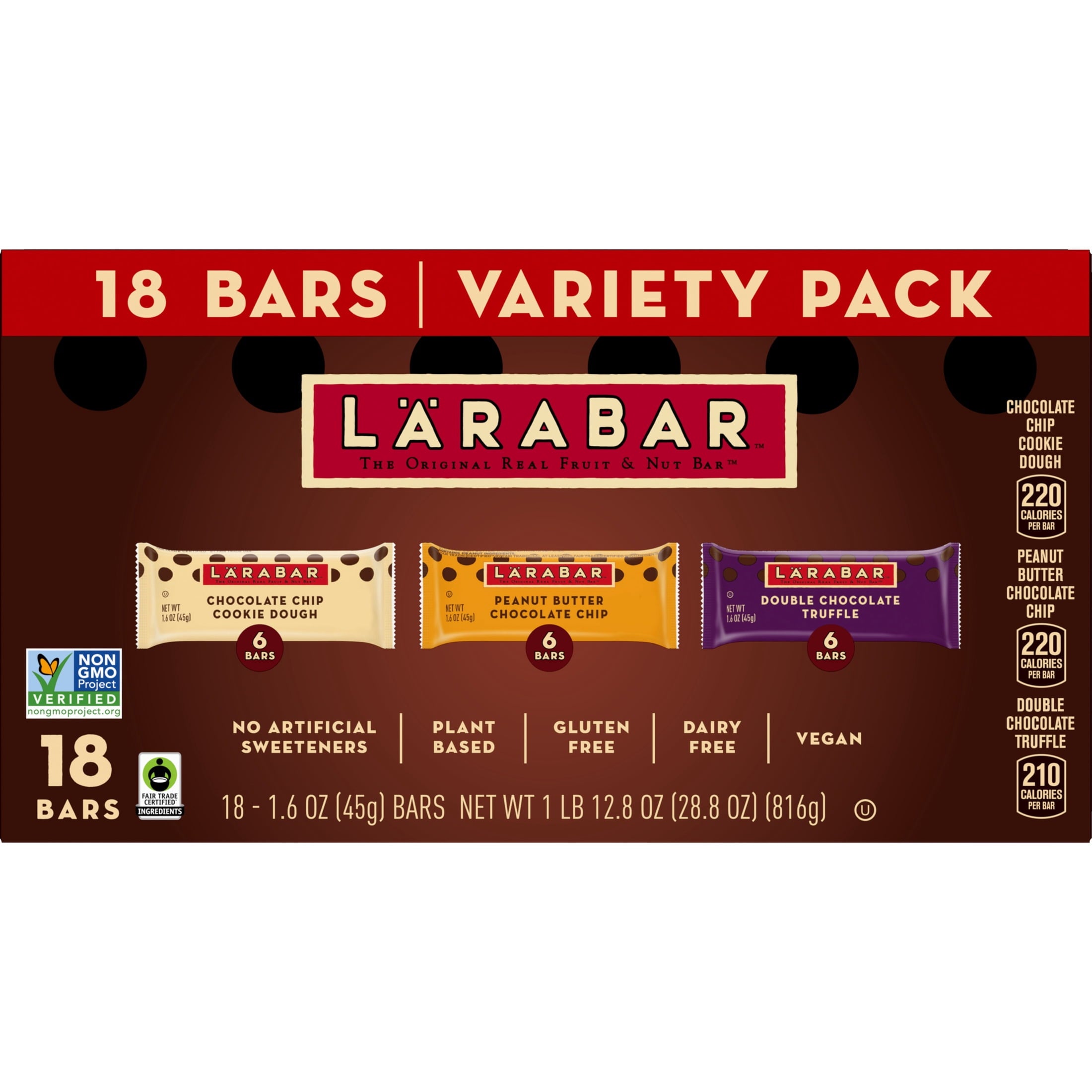 Larabar Fruit and Nut Bars Variety Pack, Gluten Free and Vegan, 28.8 oz, 18 Count — grocery product, view 8