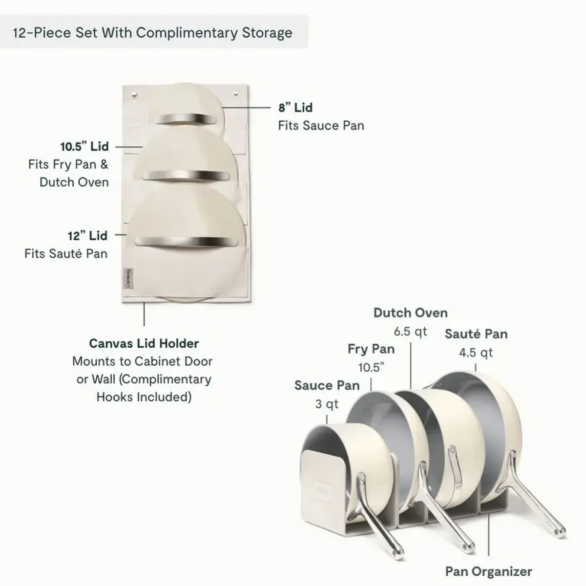 Caraway Ceramic Non-Stick Pots & Pans Cookware Set - image 2 of 6