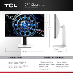 TCL 27” C2GMA Series QD-Mini LED 4K UHD HDR Gaming Monitor (New 2026) - image 2 of 6