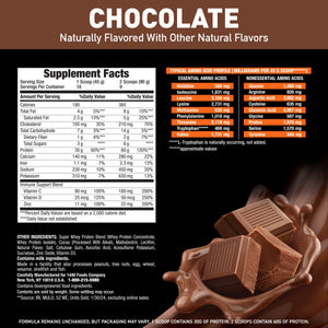 Body Fortress Super Advanced 100% Premium Whey Protein Powder, Chocolate, 60g Protein — sports nutrition product, view 4