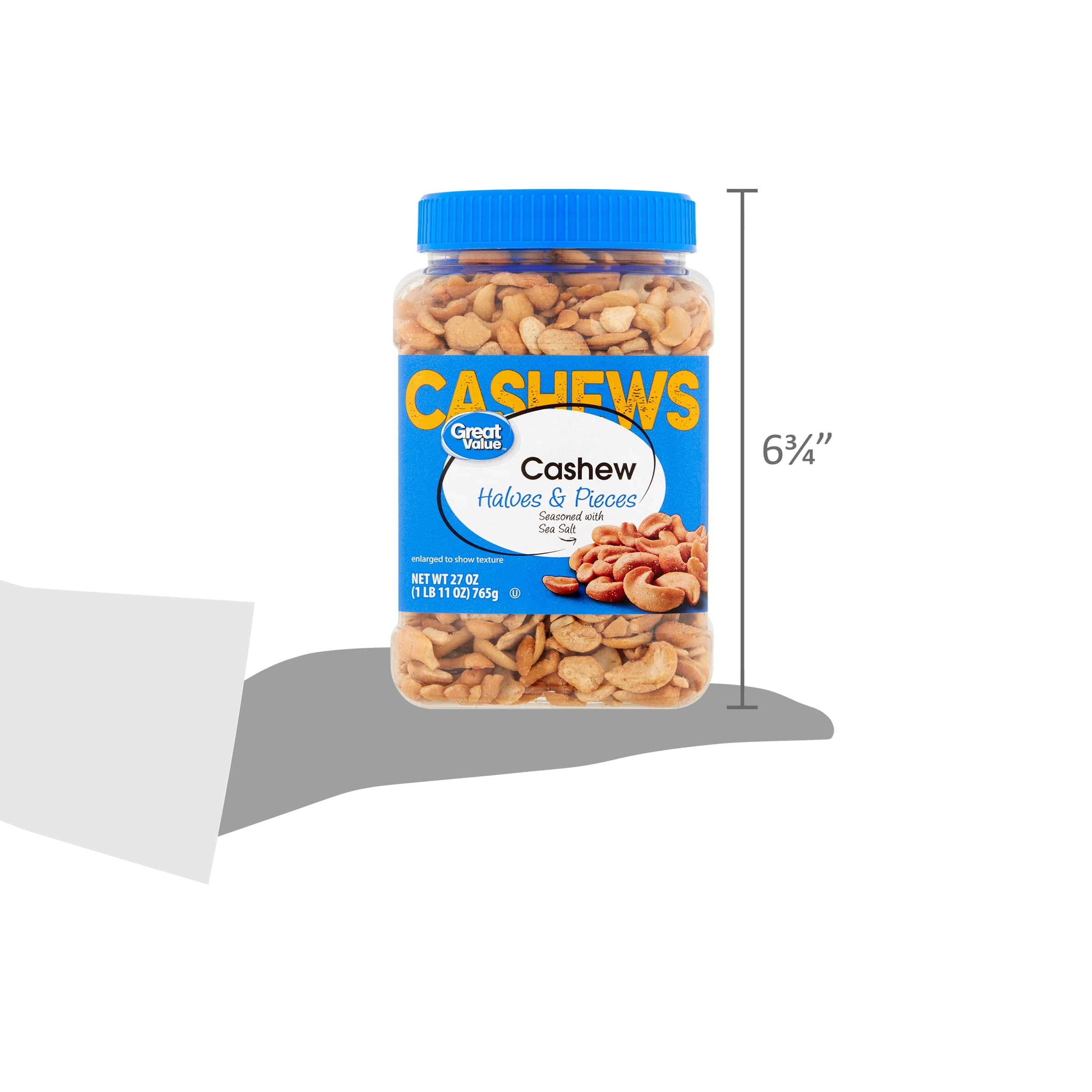 Great Value Cashew Halves & Pieces, 27 oz — grocery product, view 6