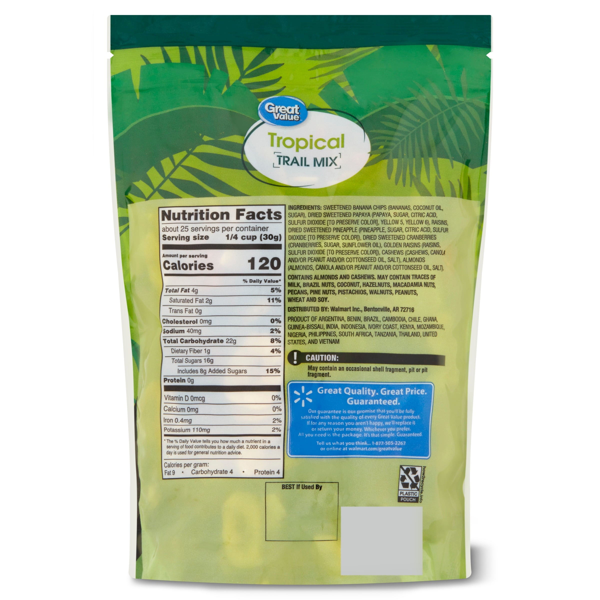 Great Value Tropical Trail Mix, 26 oz — grocery product, view 5