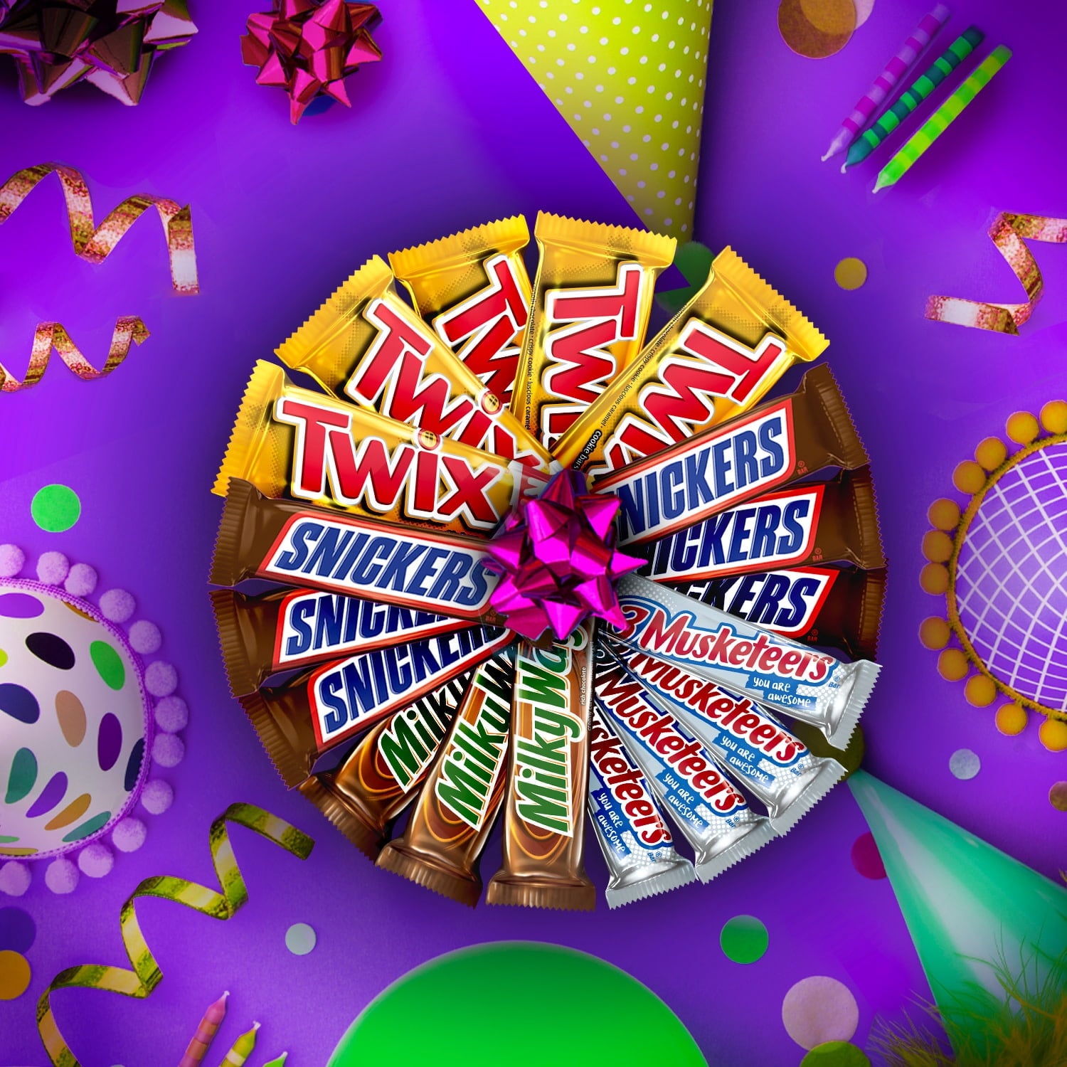 Mars Snickers, Twix, Milky Way & More Assorted Milk Chocolate Candy Bars - 18 Bars — grocery product, view 6