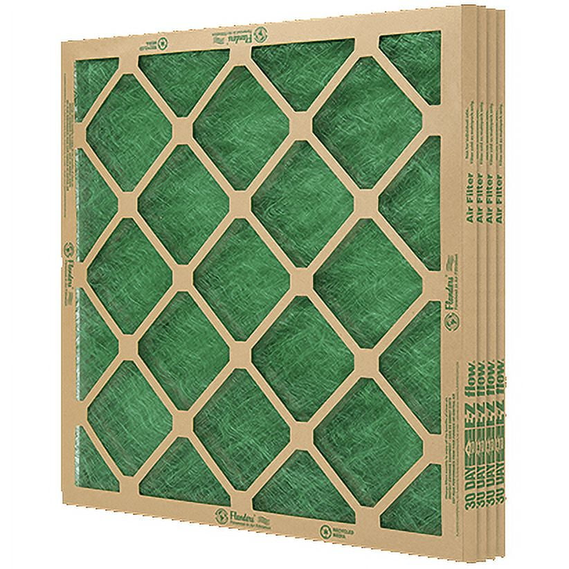 EzFlow AAF Flanders 20" x 25" x 1" Nested Glass MERV 1 Air Filter (4 Filters) — automotive product