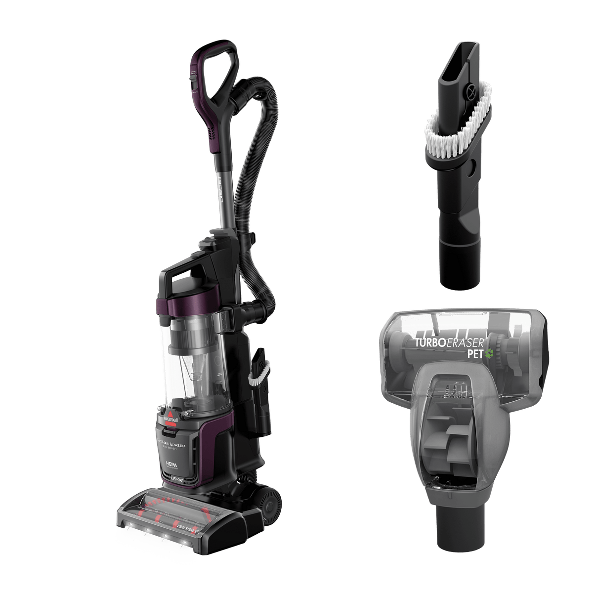 BISSELL Pet Hair Eraser DualBrush Bagless Upright Vacuum