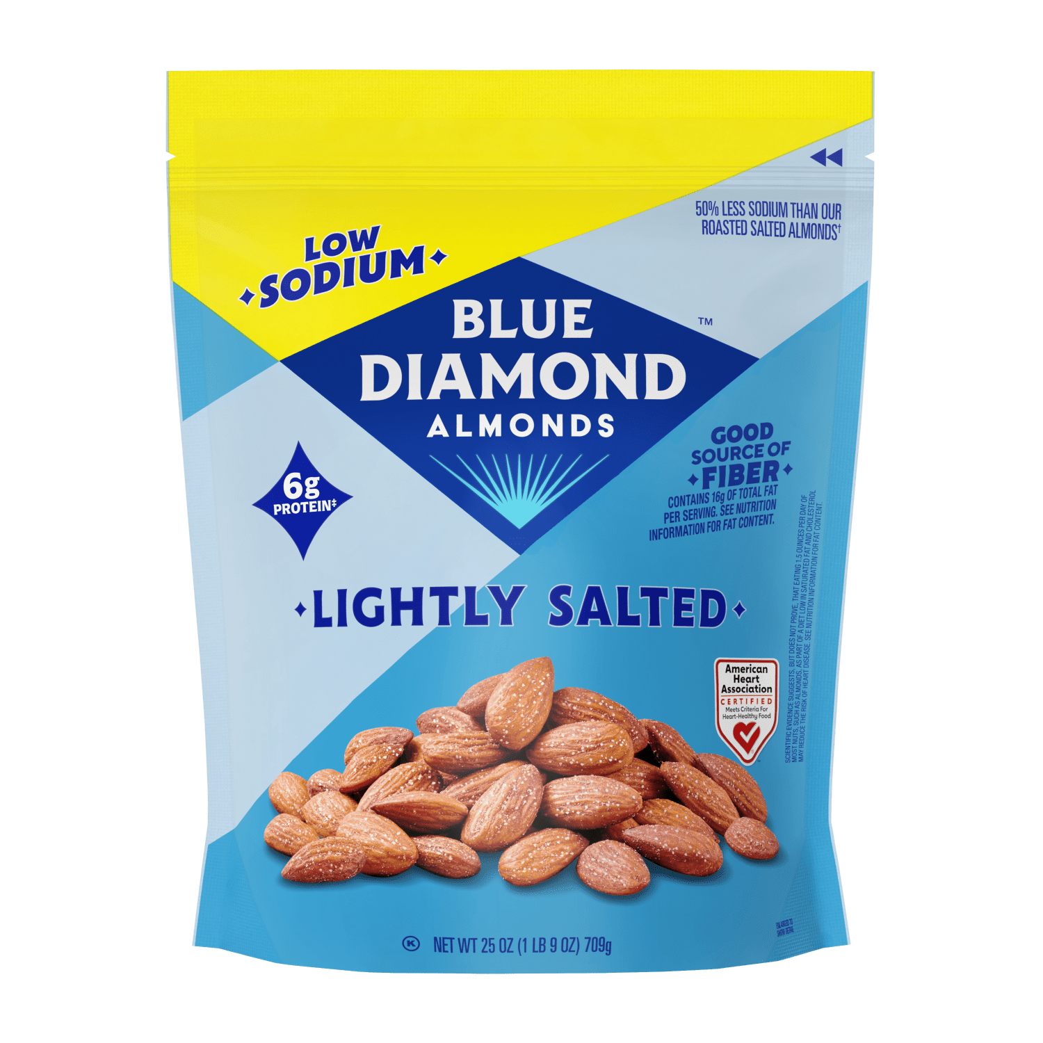 Blue Diamond Almonds, Lightly Salted Snack Almonds perfect for lunches and on-the-go, 25 oz. — grocery product