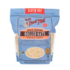 Bob's Red Mill Whole Grain Gluten Free Quick Cooking Rolled Oats - 28 oz Shelf-Stable Bag — grocery product