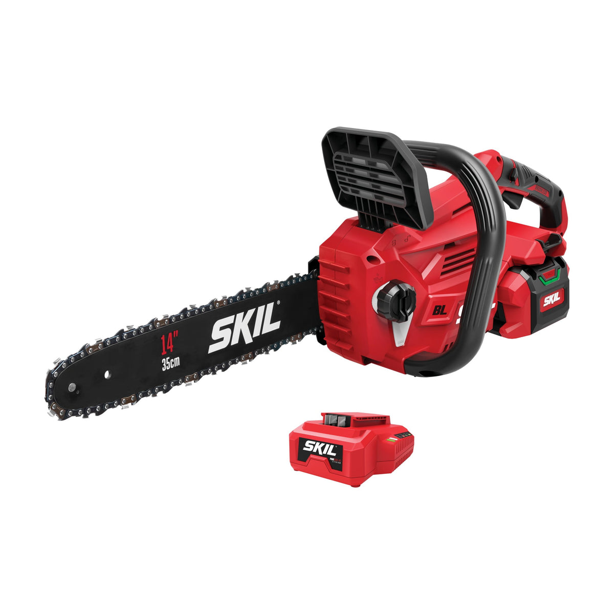 SKIL PWR CORE 40V Brushless 14-Inch Chainsaw Kit with 4.0Ah Battery and 60W Charger
