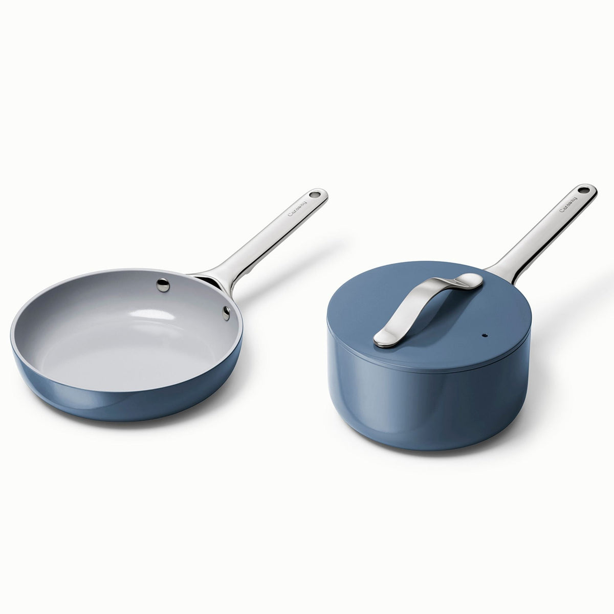 Caraway Ceramic Non-Stick Minis Duo Pots & Pans Cookware Set