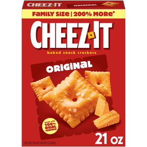 Cheez-It Original Cheese Crackers, Baked Snack Crackers, 21 oz — grocery product