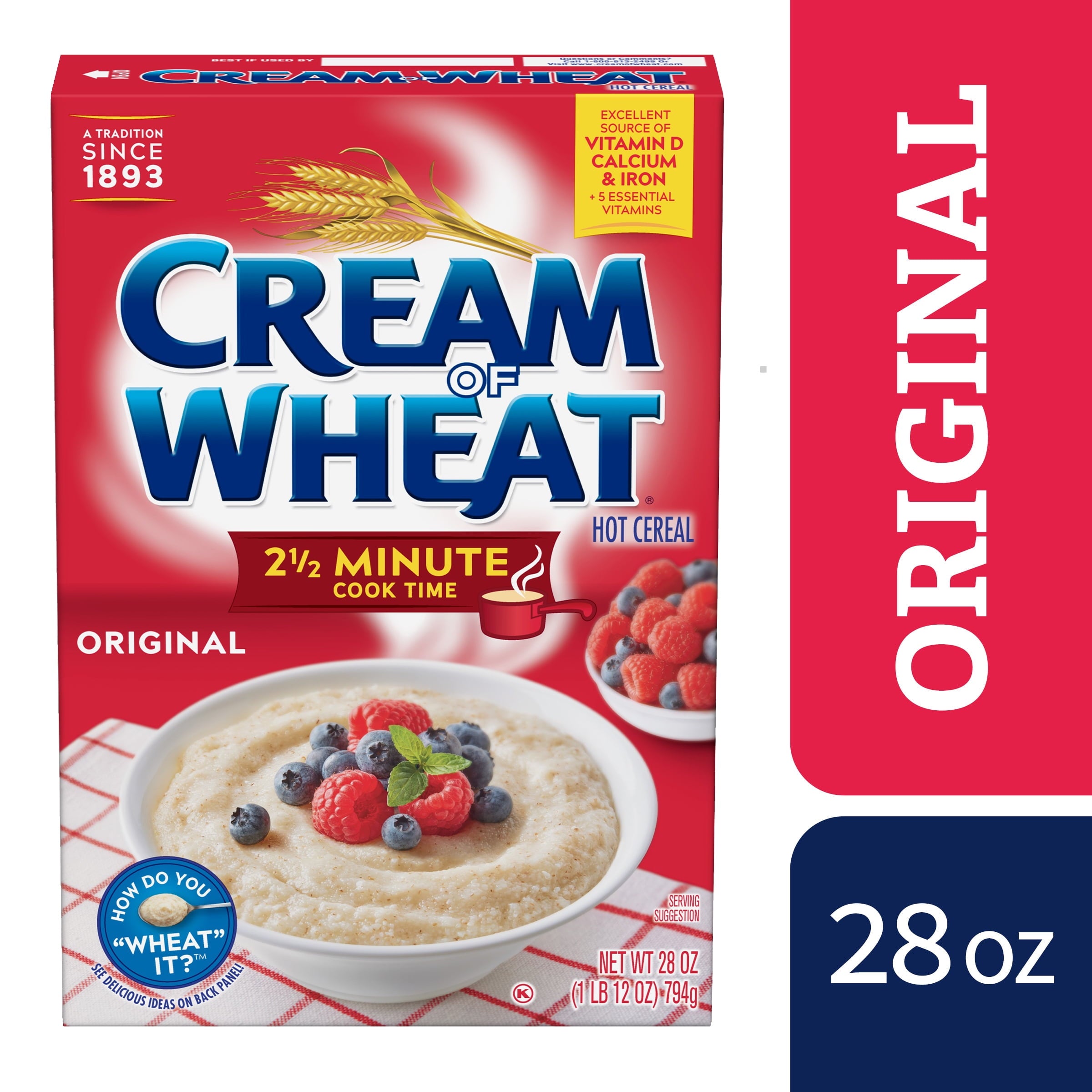 Cream of Wheat, Hot Cereal, 28 oz Box, Original Flavor — grocery product