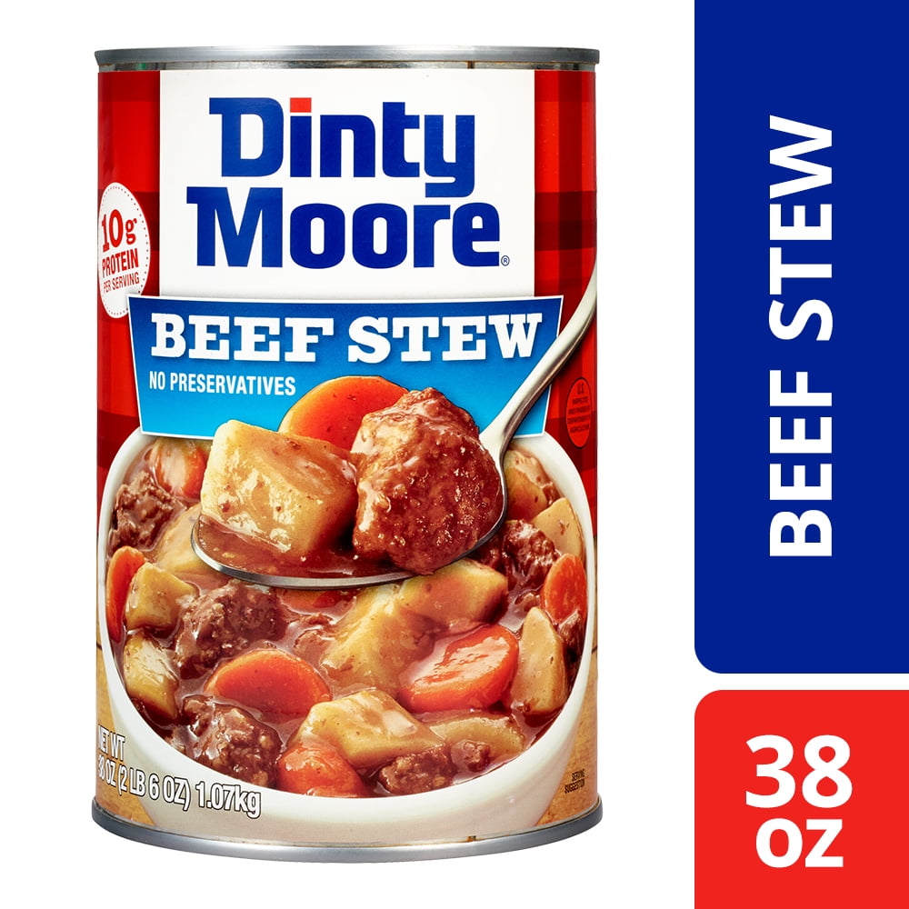 DINTY MOORE Beef Stew, Shelf-Stable, Steel Can 38 oz — grocery product