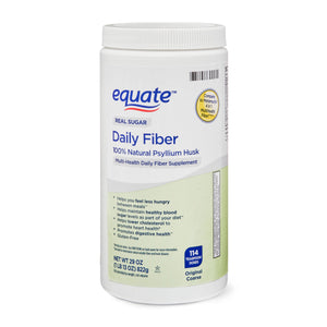 Equate Daily Fiber Powder, 29 oz, Unflavored, Compare to Metamucil 4-in-1 Multihealth Fiber — supplement pack