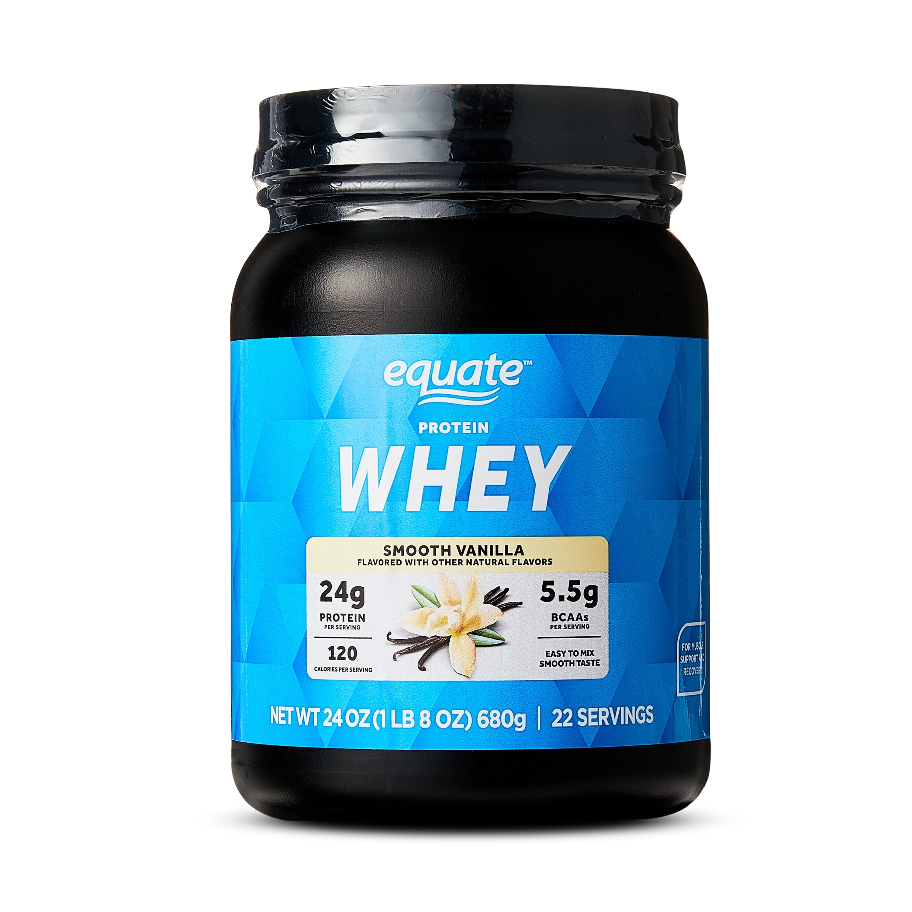 Equate Whey Protein Powder, Smooth Vanilla, 24 oz — sports nutrition product