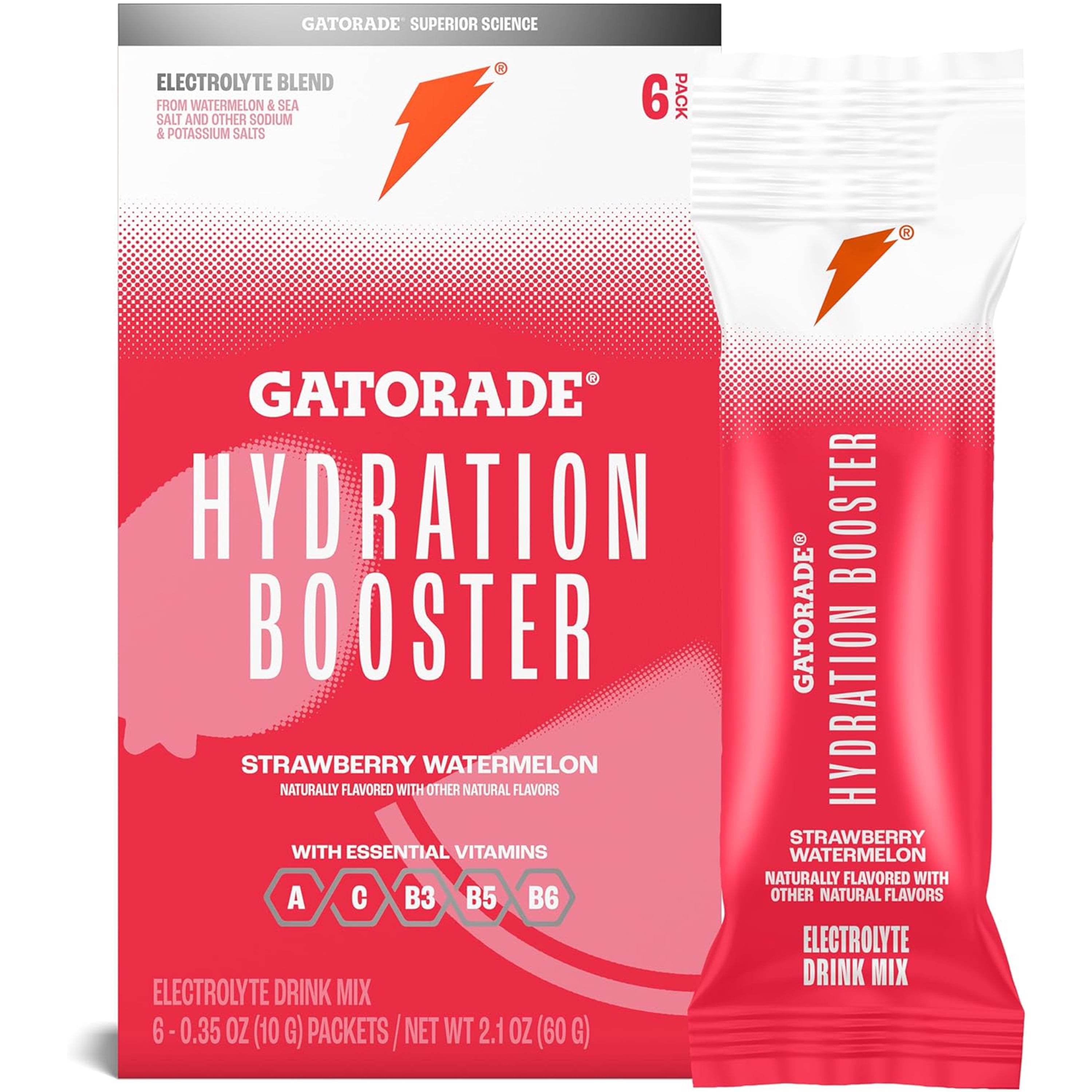Gatorade, Hydration Booster Electrolyte Drink Mix, 2.1 oz, 6 Pack — coffee and drinks product