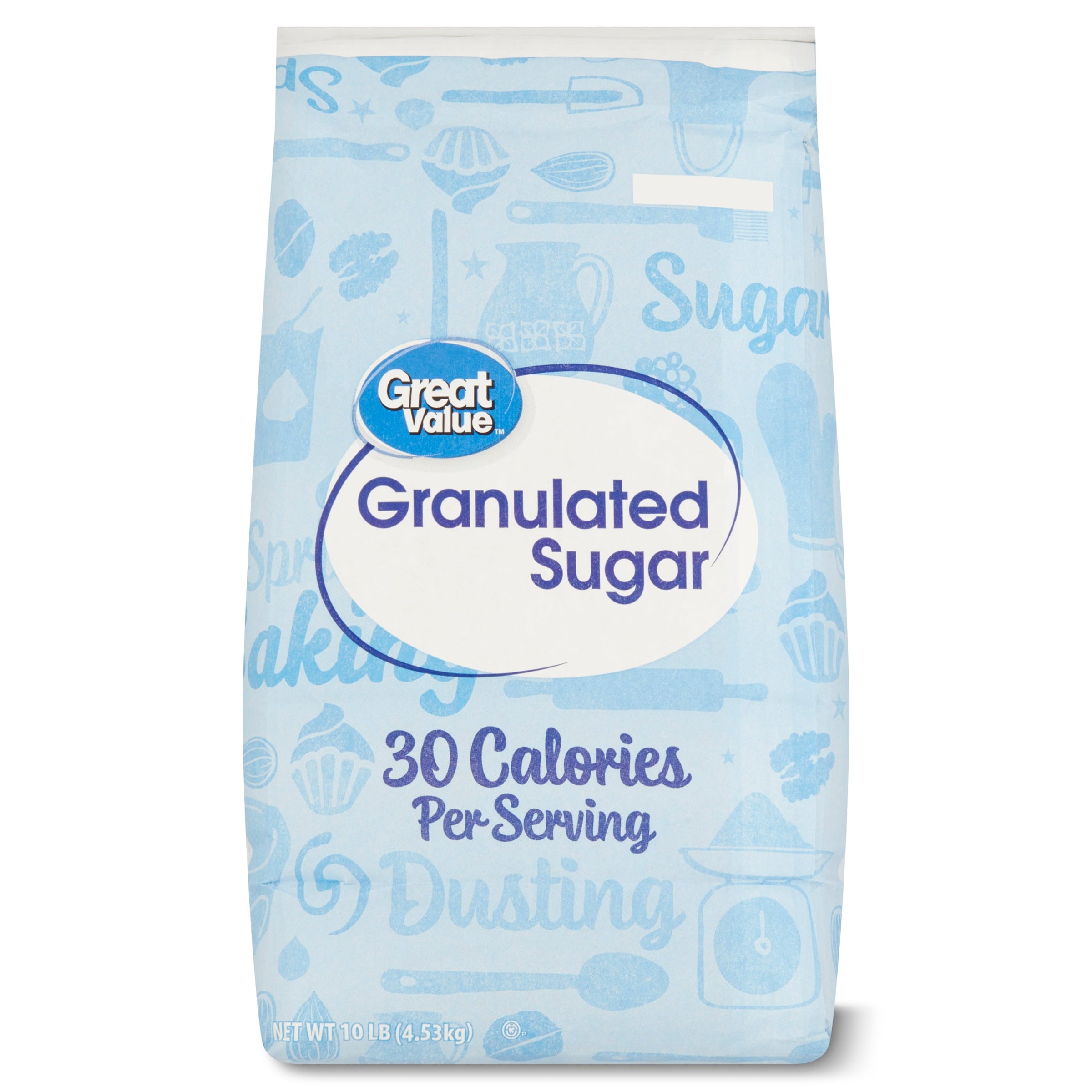 Great Value Pure Granulated Sugar, 10 lbs — grocery product