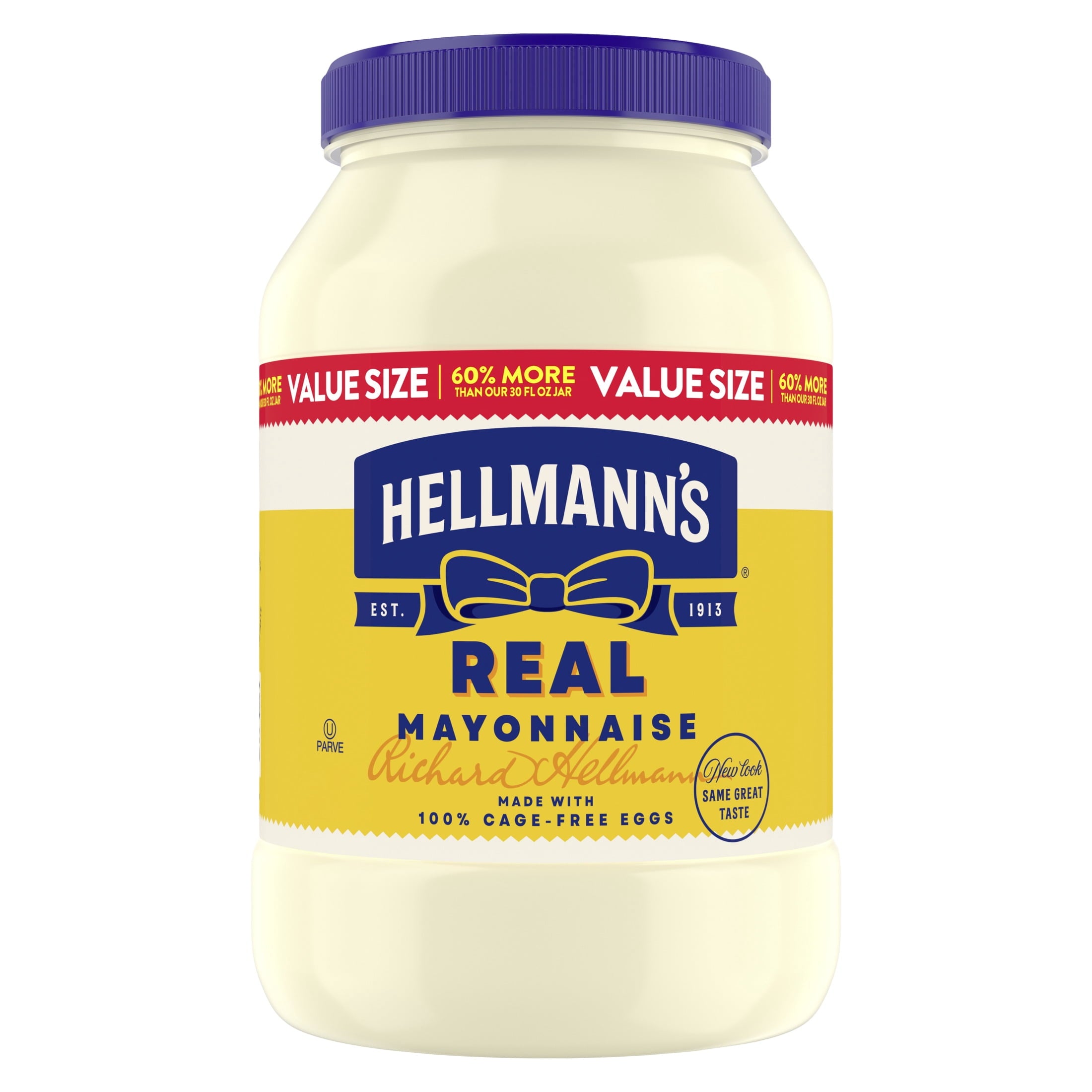 Hellmann's Real Mayonnaise, Sandwich Spread Condiments, 48 oz Jar — grocery product