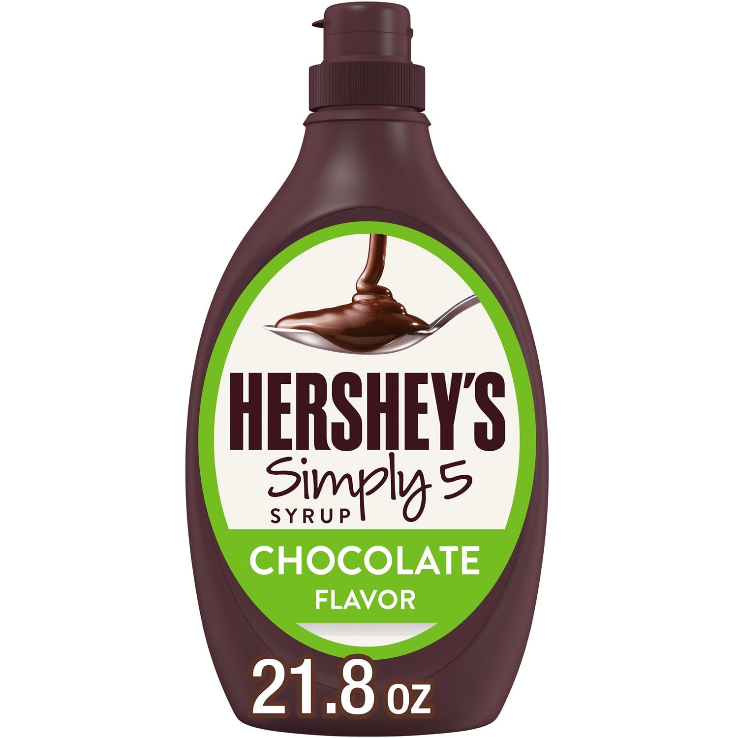 Hershey's Simply 5 Chocolate Syrup, Bottle 21.8 oz — coffee and drinks product