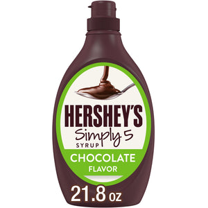 Hershey's Simply 5 Chocolate Syrup, Bottle 21.8 oz — coffee and drinks product