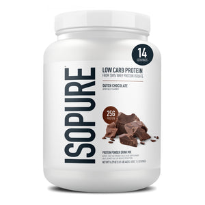Isopure Low Carb 100% Whey Protein Isolate Chocolate Protein Powder, 25g, 14 Servings — sports nutrition product