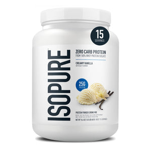 Isopure Zero Carb 100% Whey Protein Isolate Vanilla Protein Powder, 25g, 15 Servings — sports nutrition product