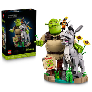 LEGO Shrek: Shrek, Donkey & Puss in Boots - Building Set for Adults, Ages 18+ - Movie Memorabilia