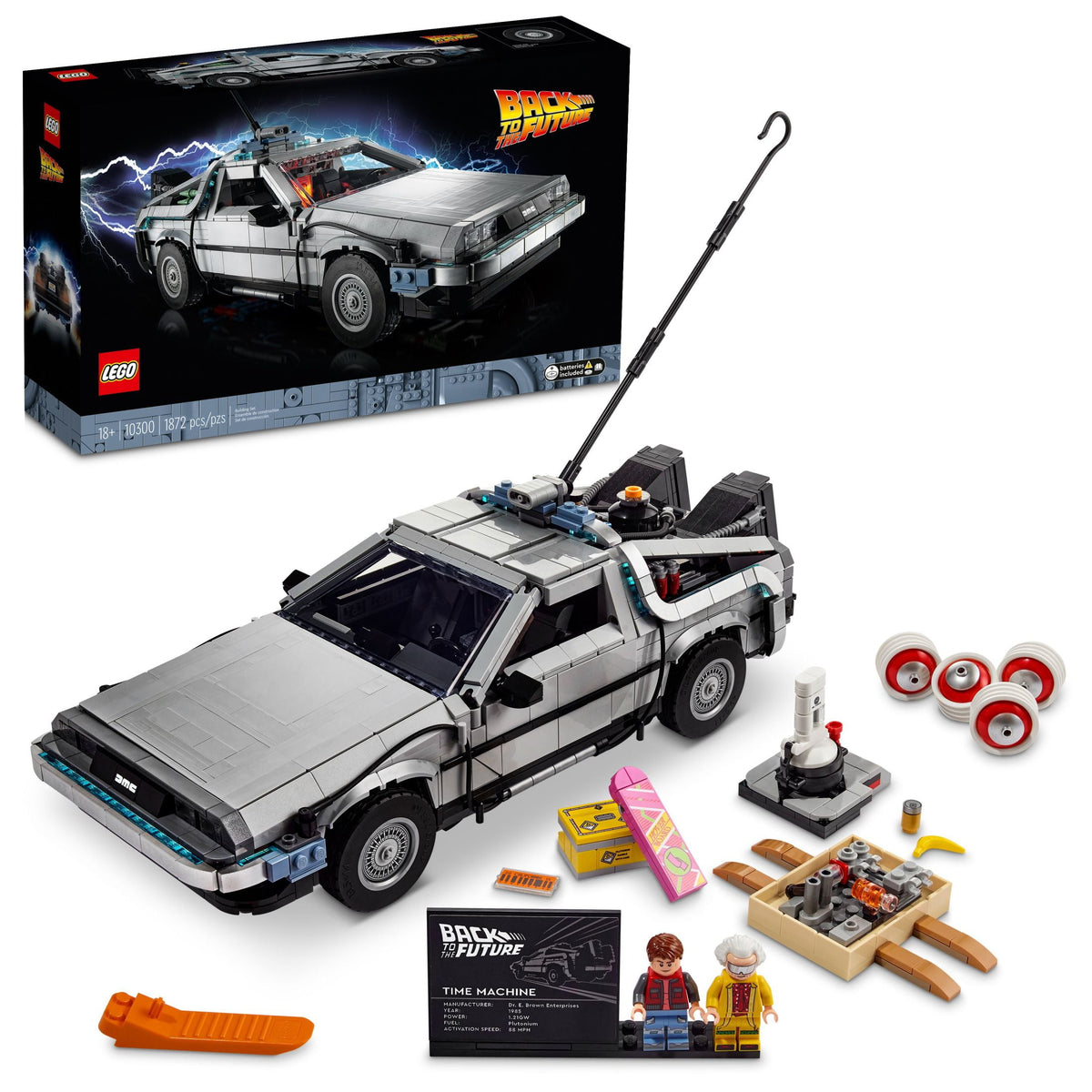 LEGO Icons Back to the Future Time Machine 10300