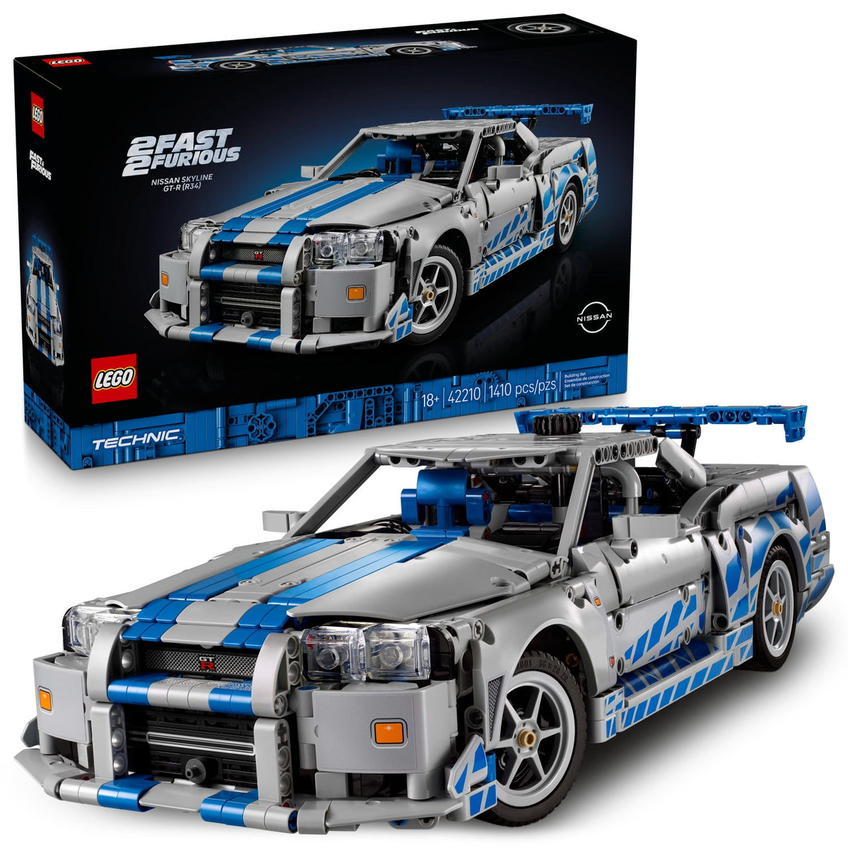 LEGO Technic 2 Fast 2 Furious Nissan Skyline GT-R (R34) Car