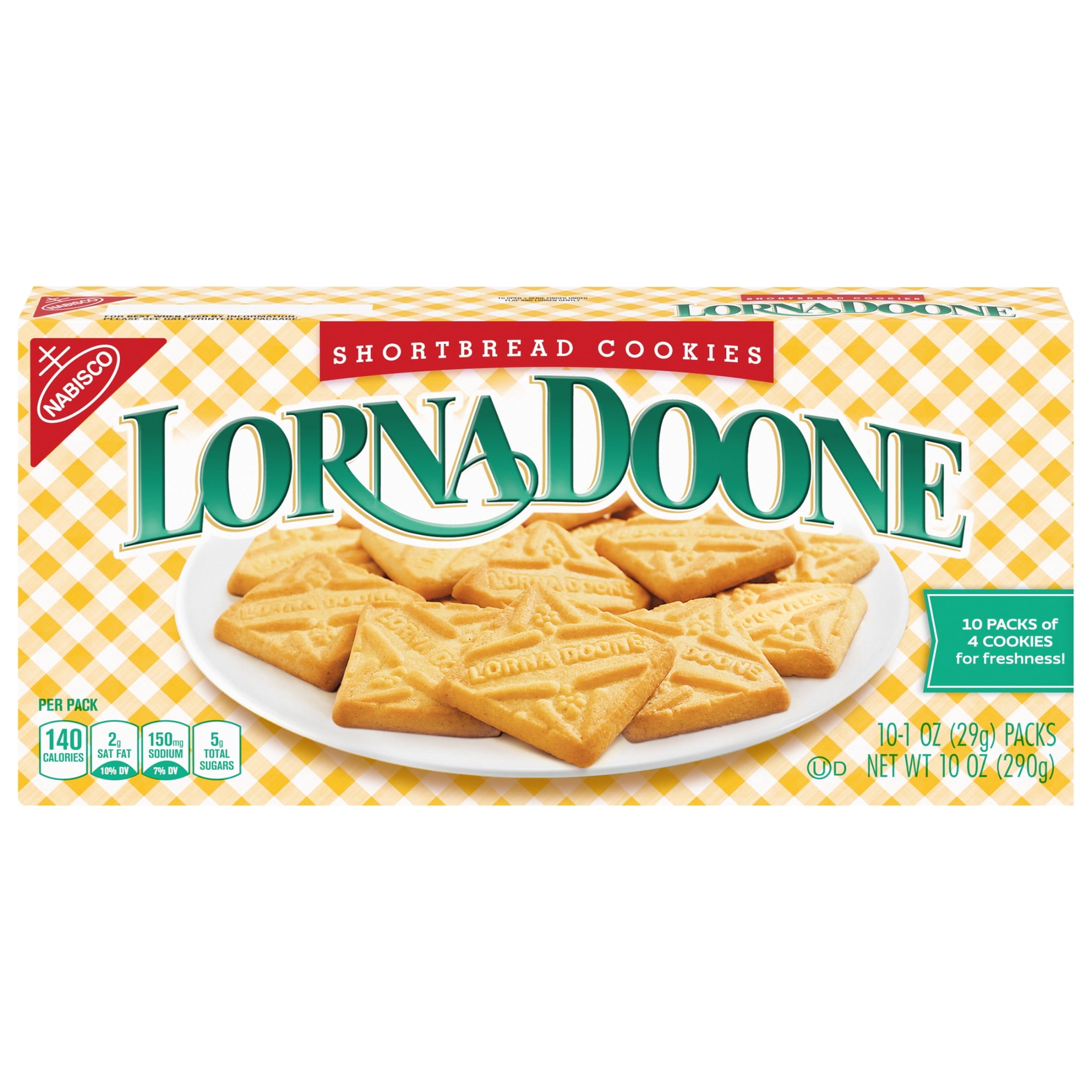 Lorna Doone Shortbread Cookies, 10 Snack Packs (4 Cookies Per Pack) — grocery product