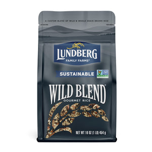Lundberg Sustainable Wild Blend Rice - Gluten Free, Vegan, 1lb Resealable Bag — grocery product