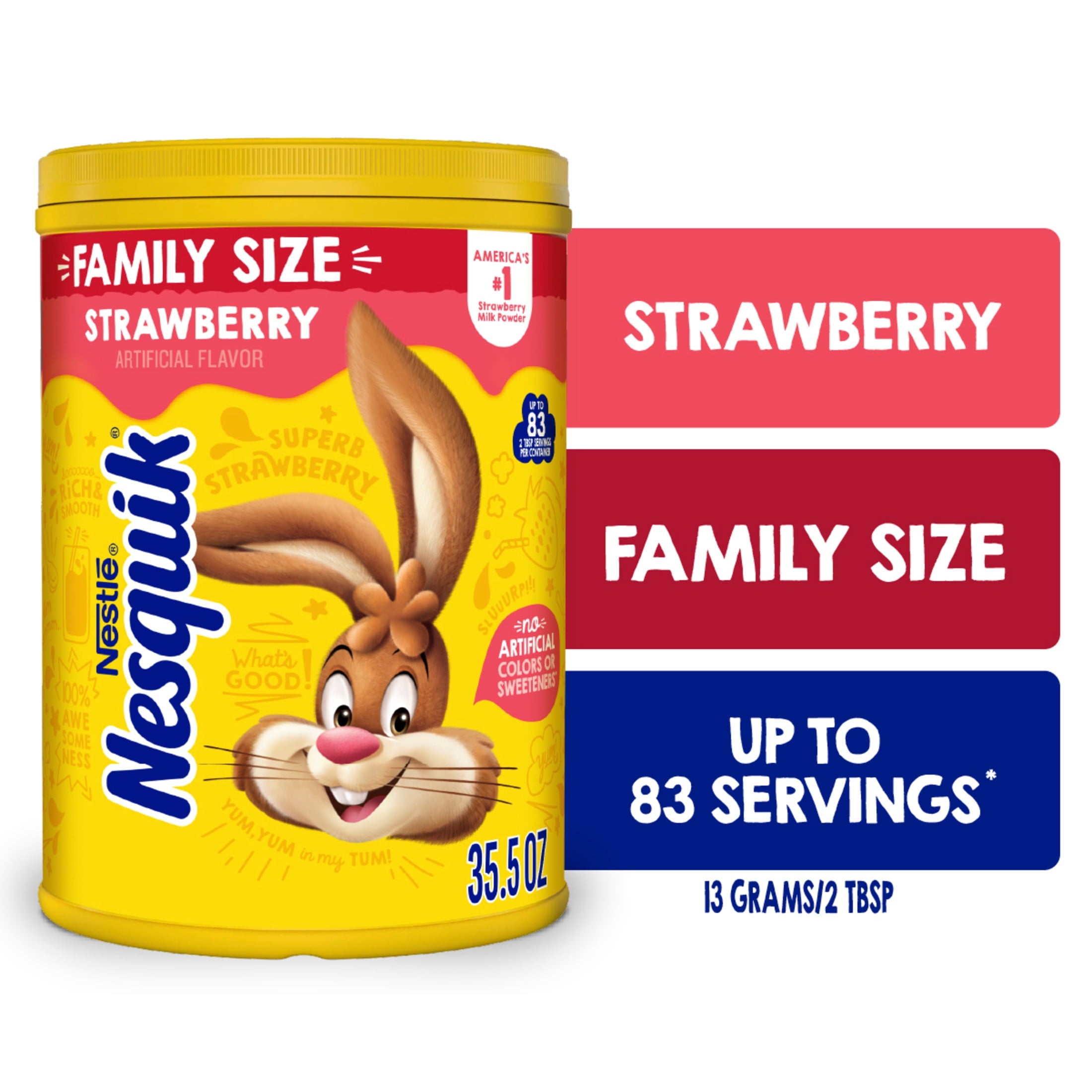 Nestle Nesquik Strawberry Flavor Powder Drink Mix, 35.5 oz — coffee and drinks product